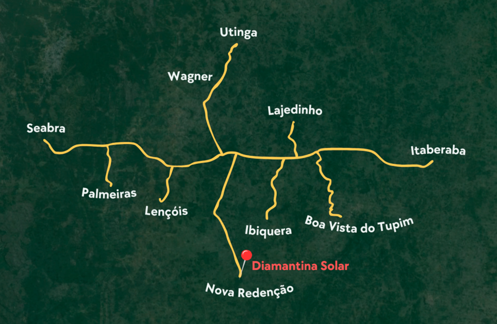 Mapa de Localização - Diamantina Solar